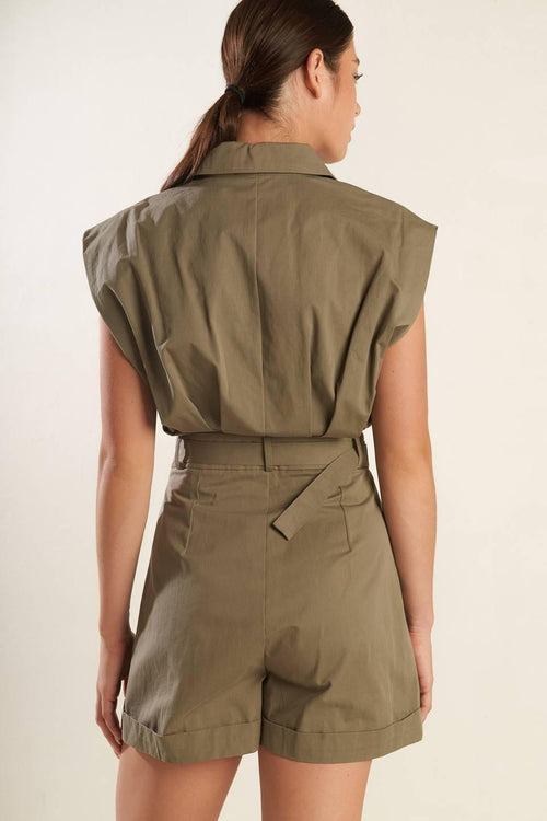 HEART OF A WOMAN WOVEN ROMPER